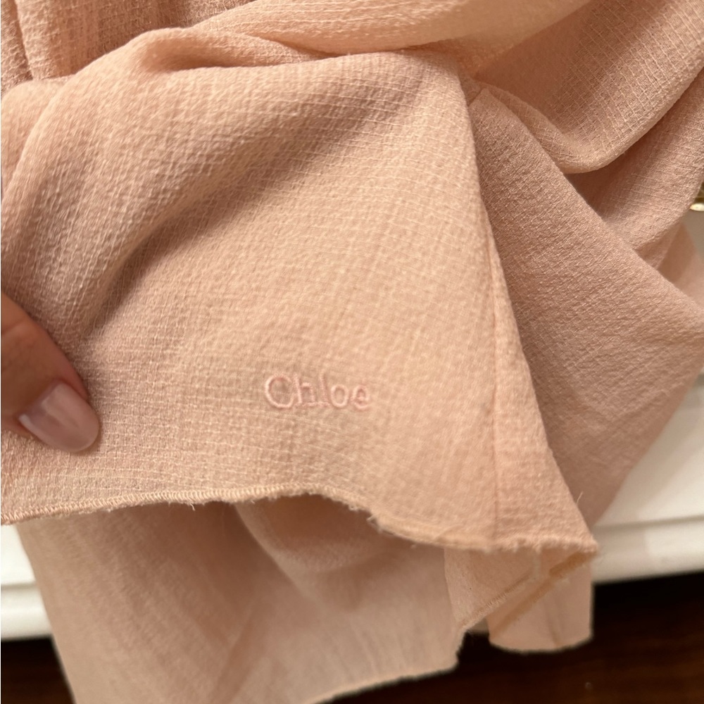 Chloe couture dress with guipure embroidery - Picture 4 of 14